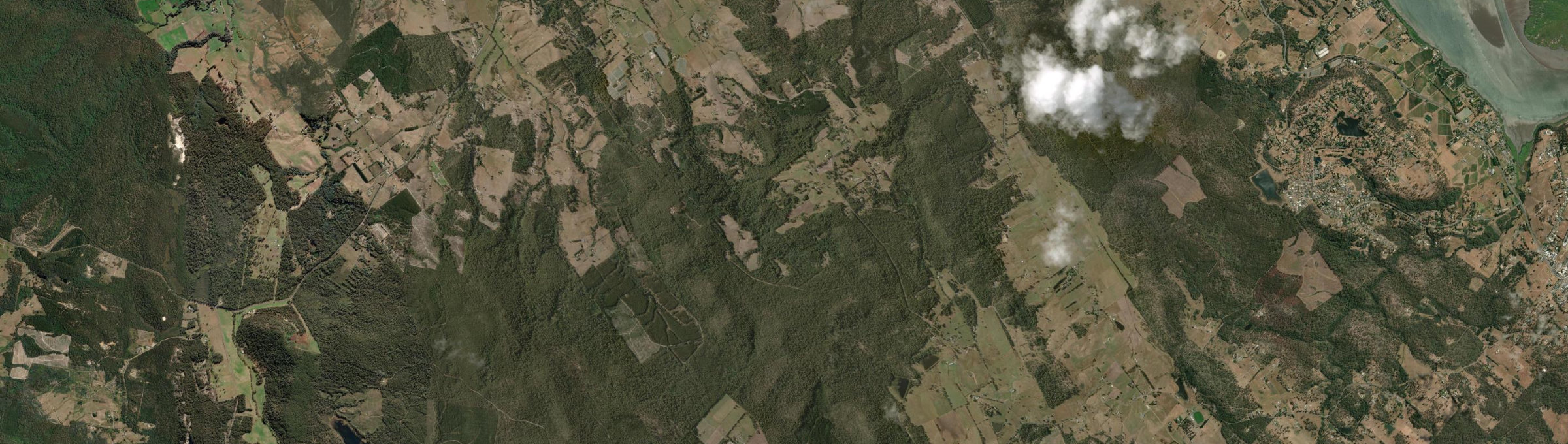 Aerial view of Notley Hills, TAS