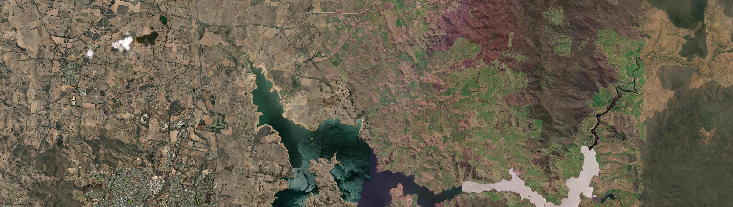 Aerial view of Bowna, NSW