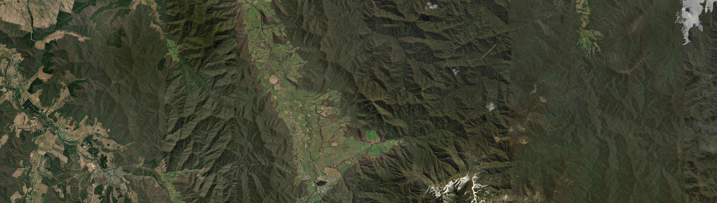 Aerial view of Tawonga, VIC