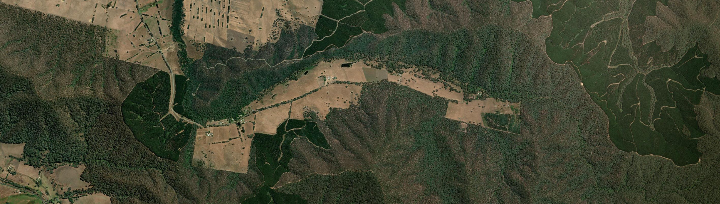 Aerial view of Havilah (Vic.), VIC