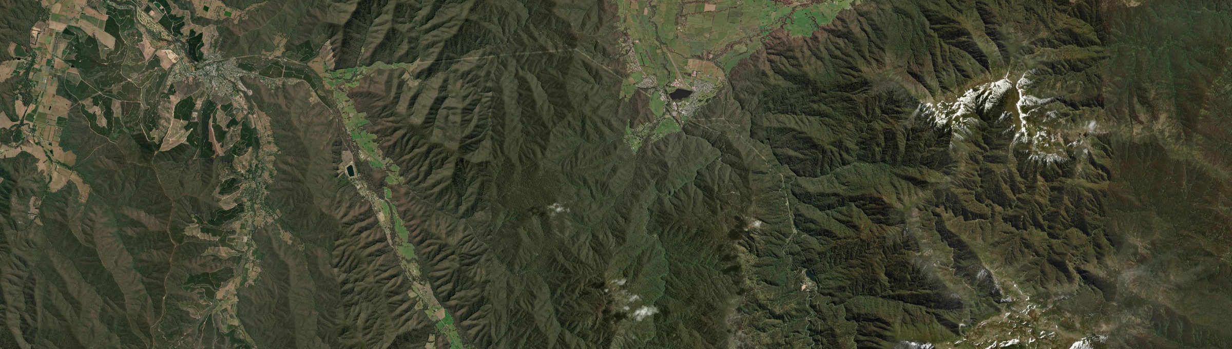 Aerial view of Tawonga South, VIC