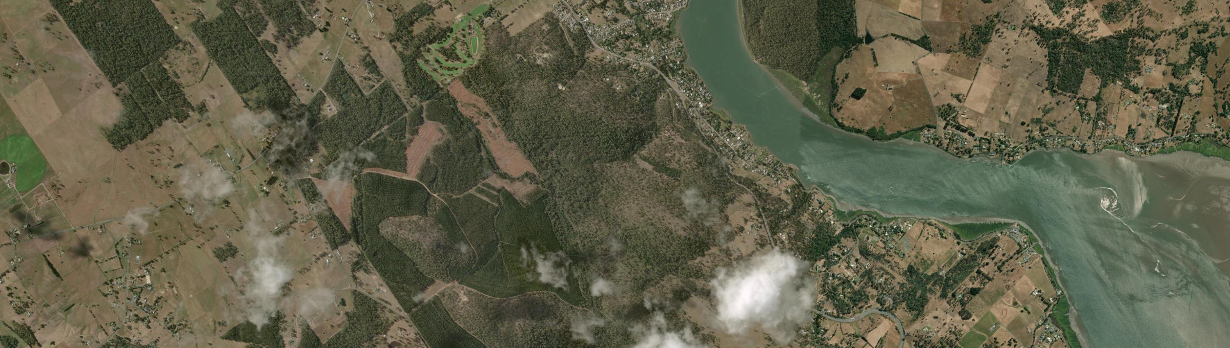 Aerial view of Lanena, TAS