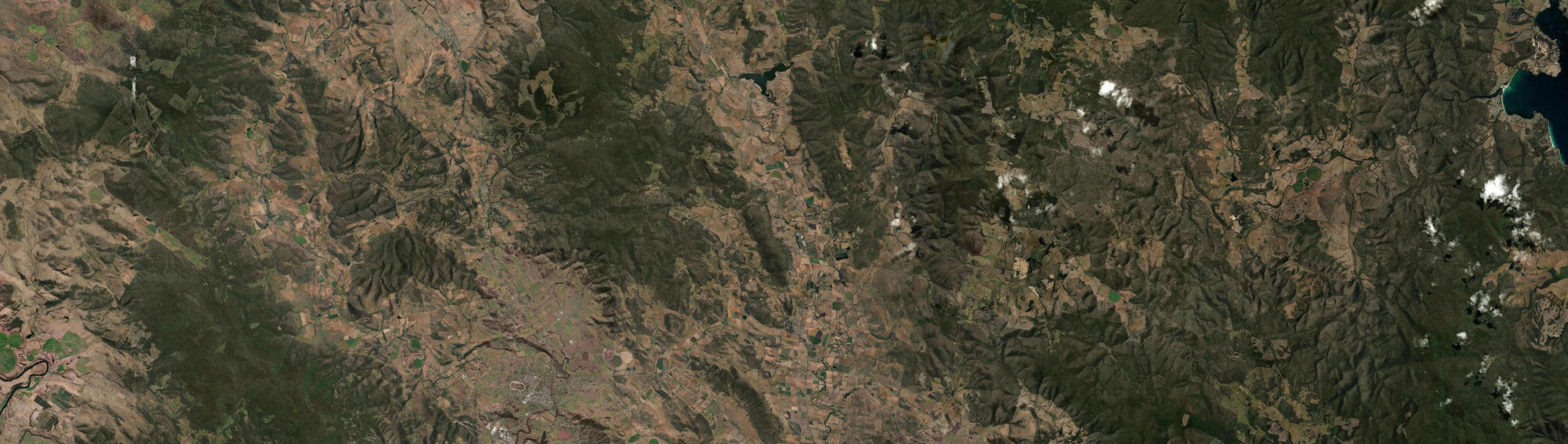 Aerial view of Campania, TAS