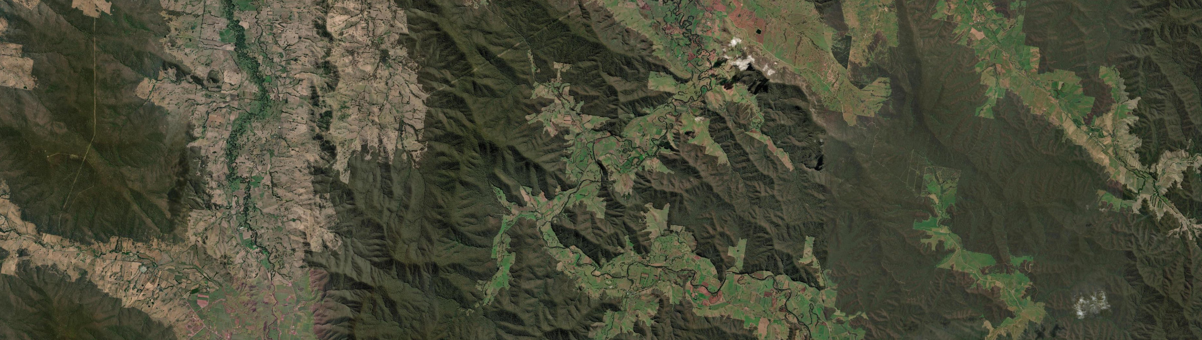 Aerial view of Tallandoon, VIC