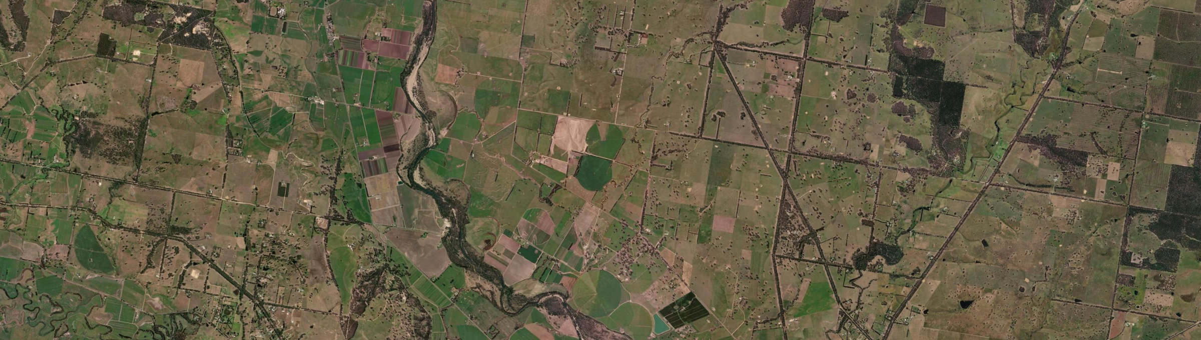 Aerial view of Llowalong, VIC