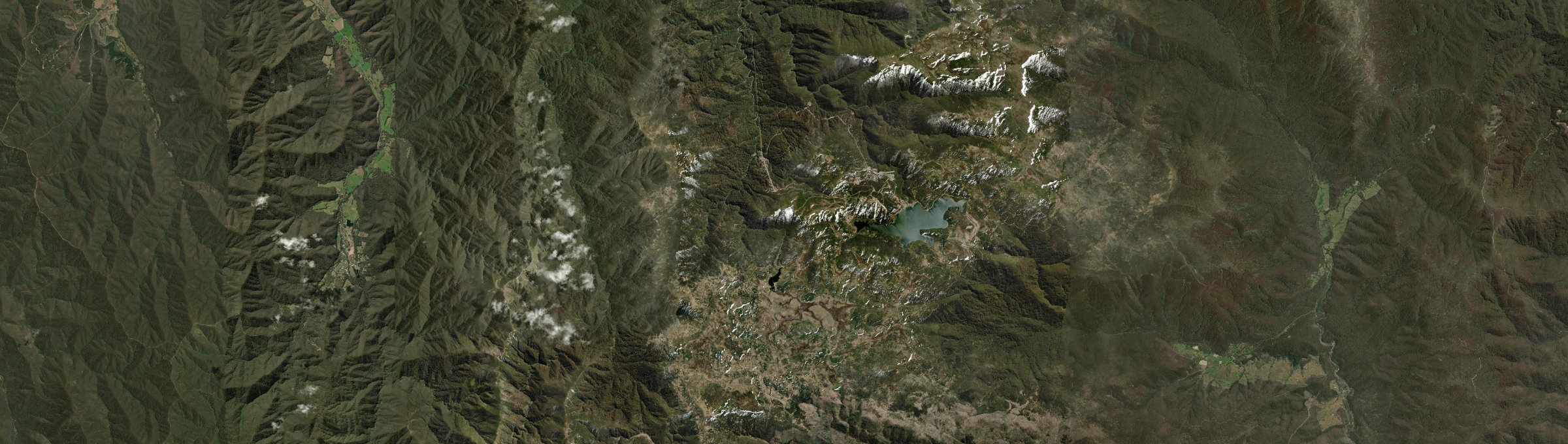 Aerial view of Falls Creek (Vic.), VIC