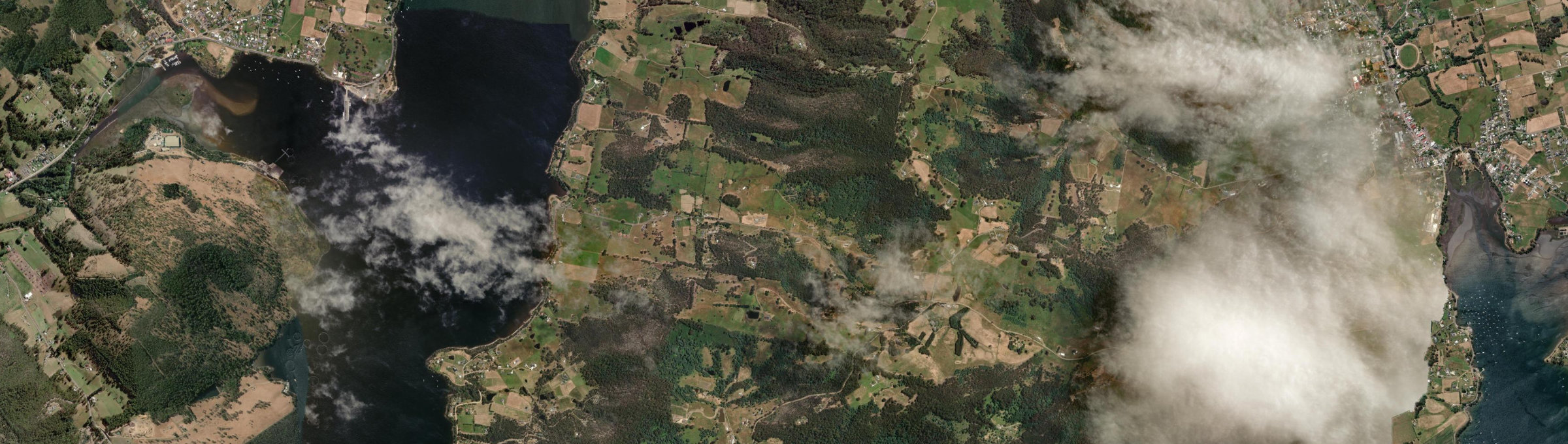Aerial view of Wattle Grove (Tas.), TAS