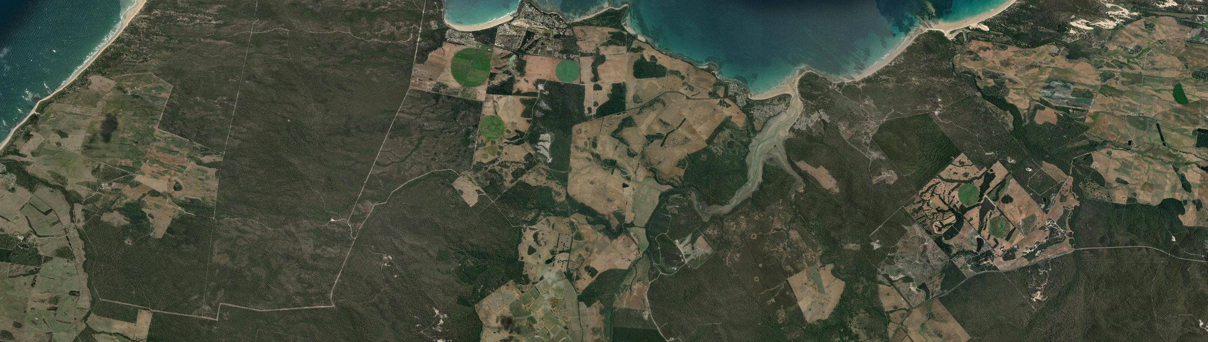 Aerial view of Weymouth, TAS