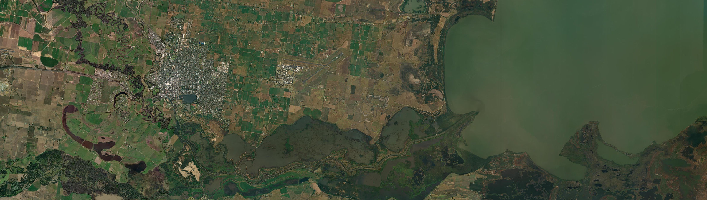 Aerial view of The Heart, VIC