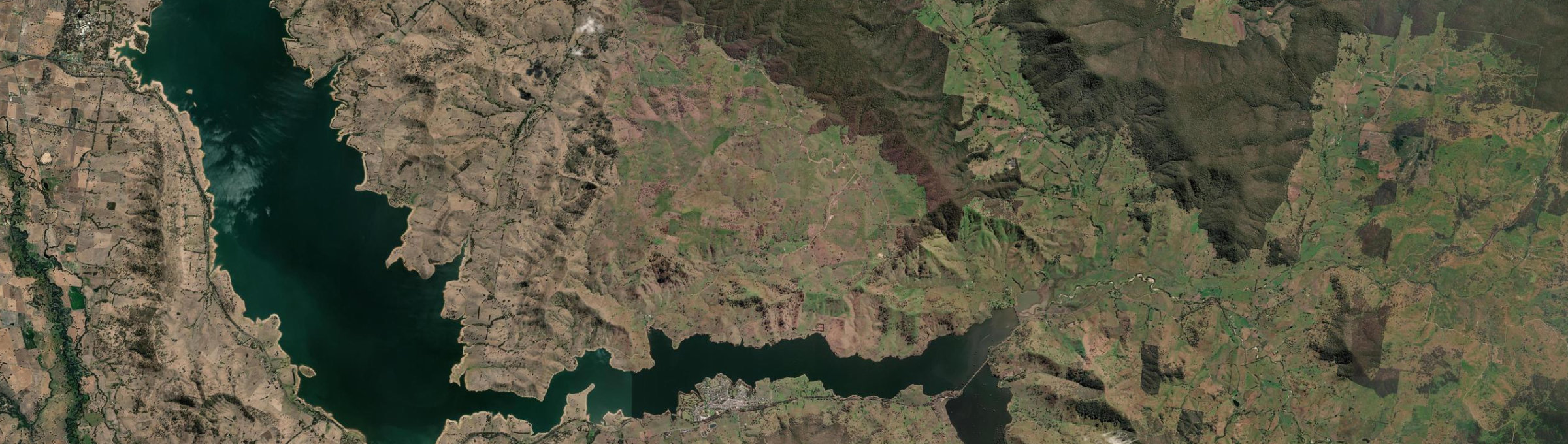 Aerial view of Jarvis Creek, VIC