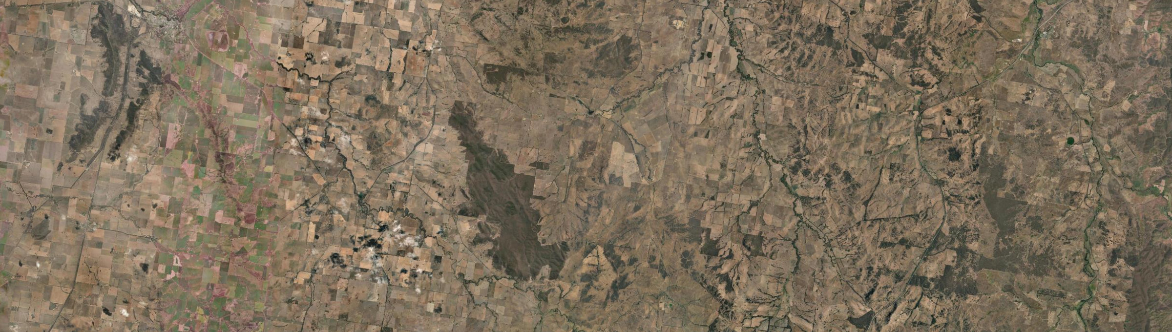 Aerial view of Big Springs, NSW