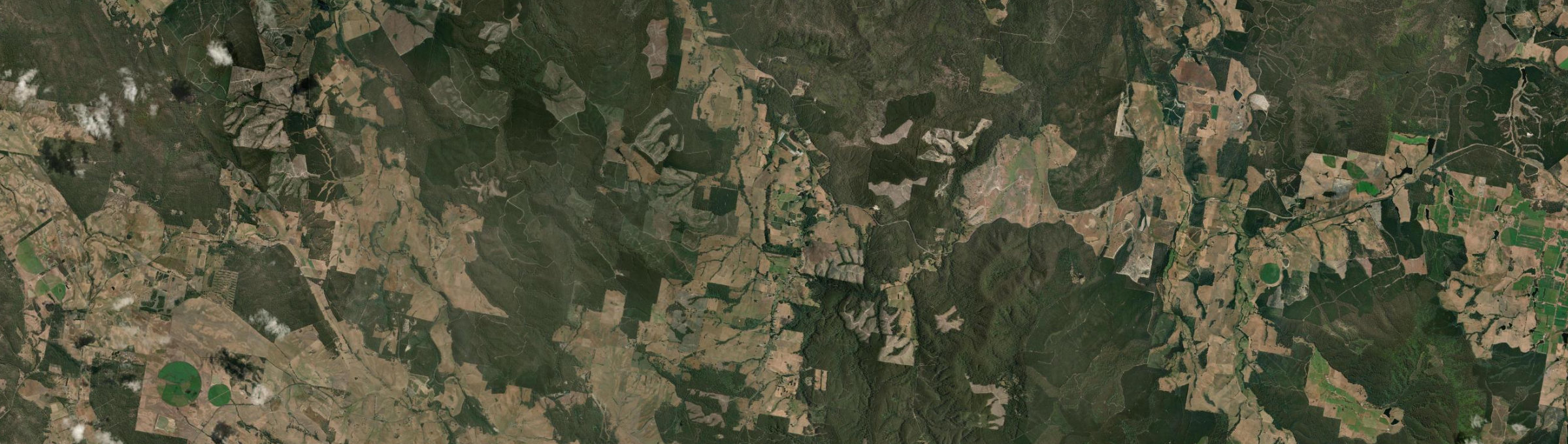 Aerial view of Lebrina, TAS