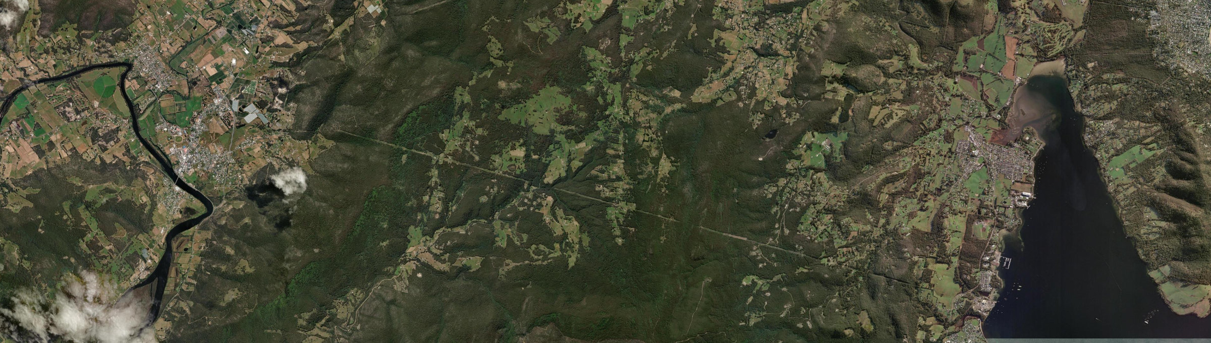 Aerial view of Kaoota, TAS
