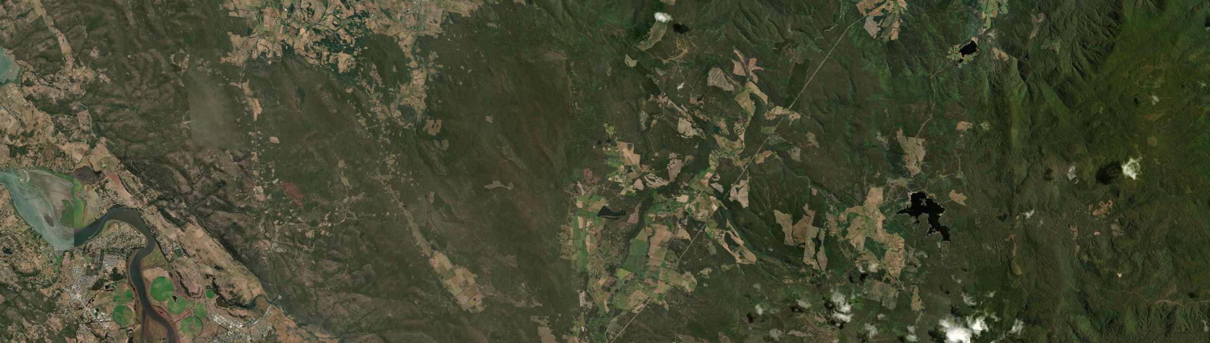 Aerial view of Patersonia, TAS