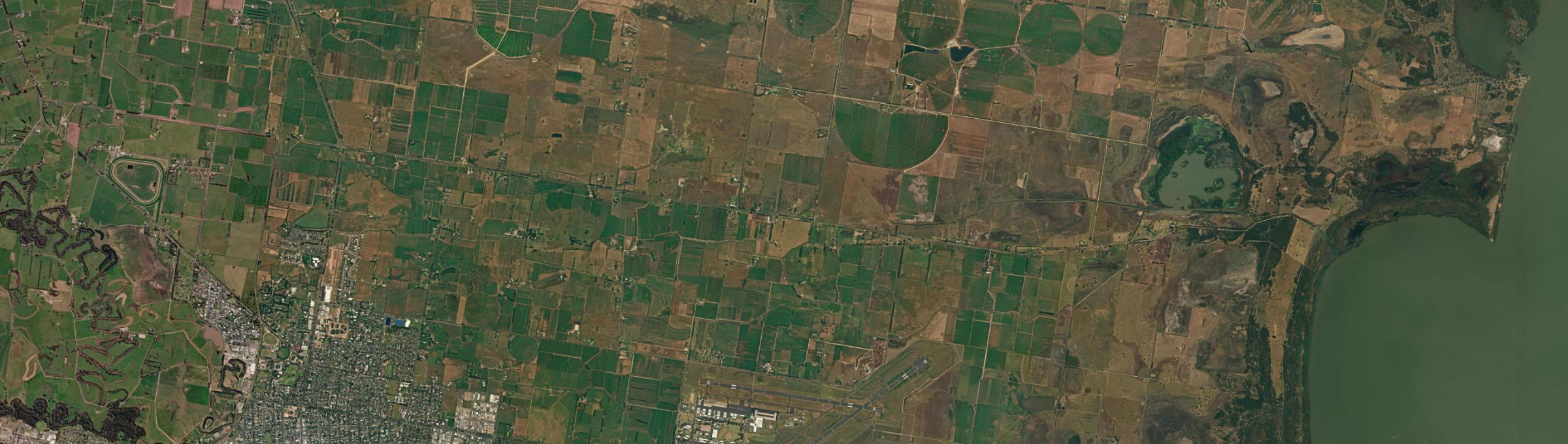 Aerial view of Cobains, VIC