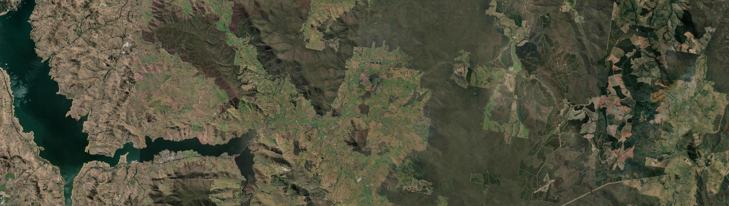 Aerial view of Bullioh, VIC