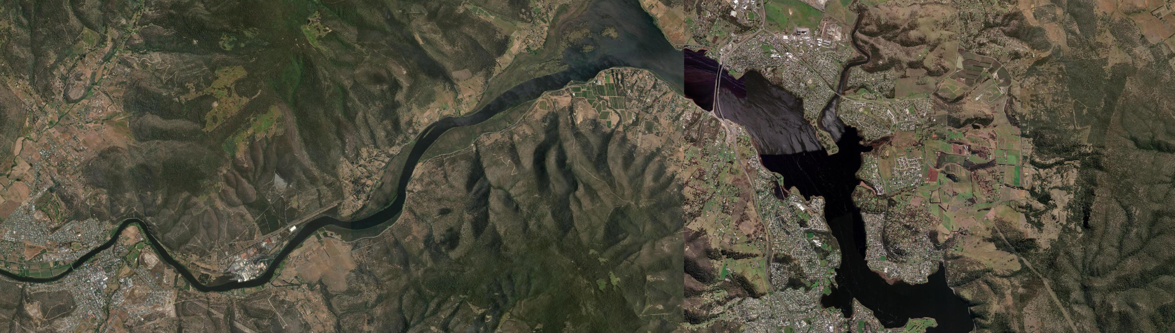 Aerial view of Granton, TAS