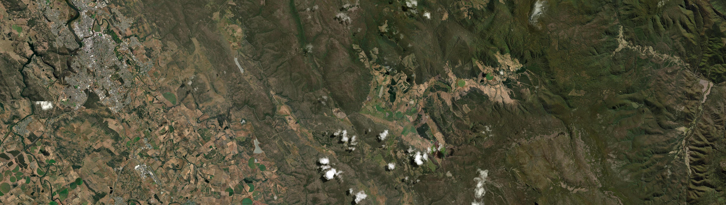 Aerial view of Blessington, TAS
