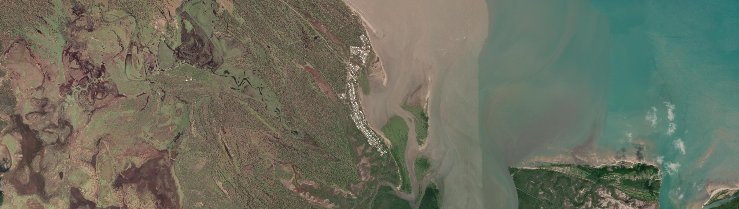 Aerial view of Cungulla, QLD