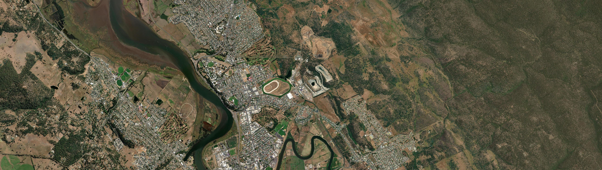 Aerial view of Mowbray (Tas.), TAS