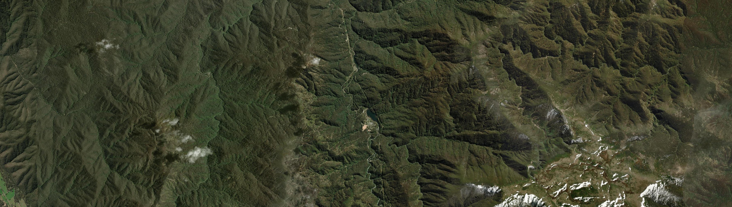 Aerial view of Bogong, VIC