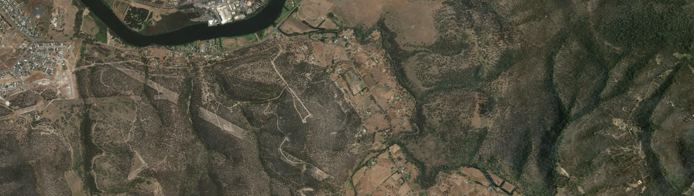Aerial view of Malbina, TAS