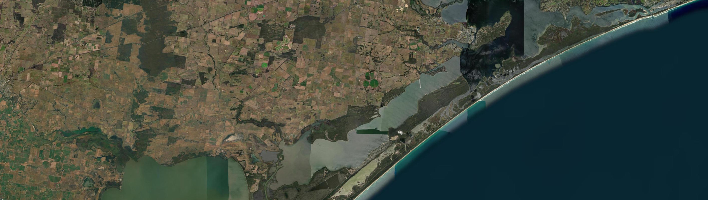 Aerial view of Goon Nure, VIC