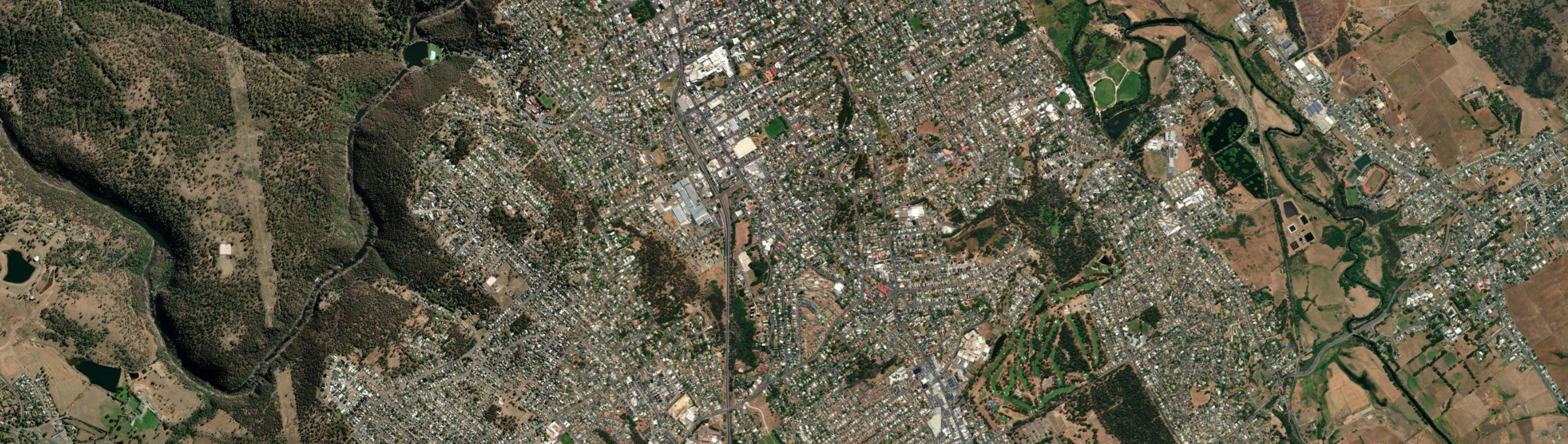 Aerial view of South Launceston, TAS