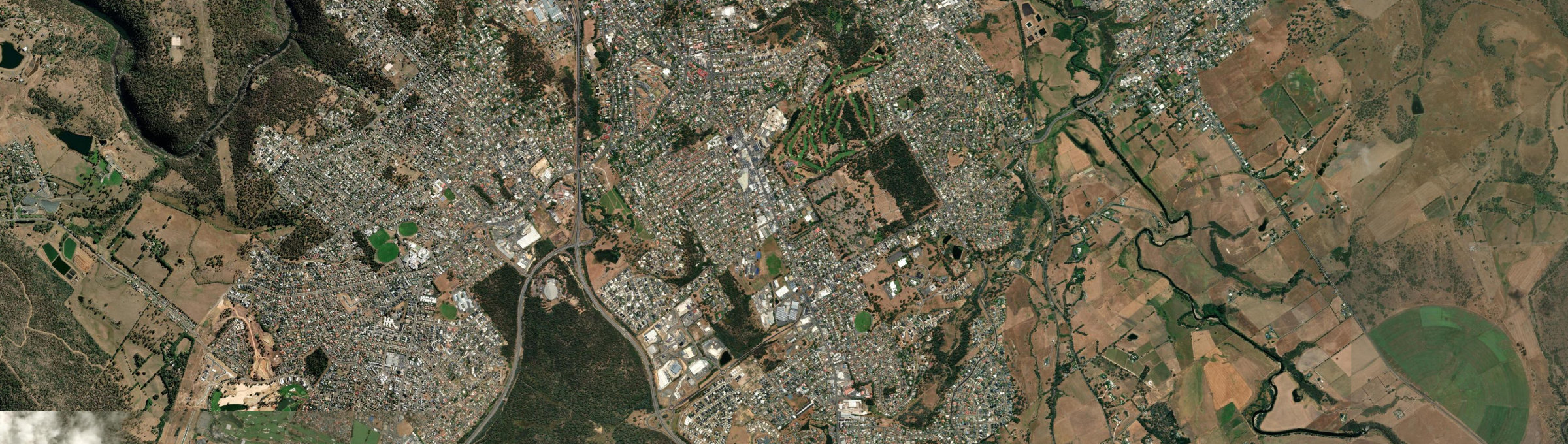 Aerial view of Kings Meadows, TAS
