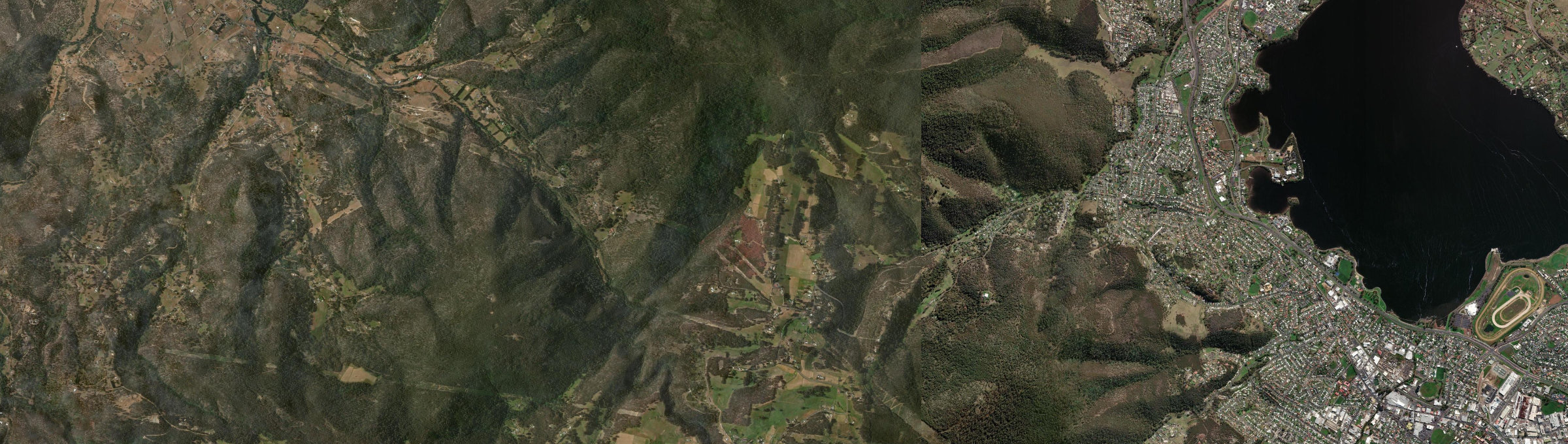 Aerial view of Glenlusk, TAS