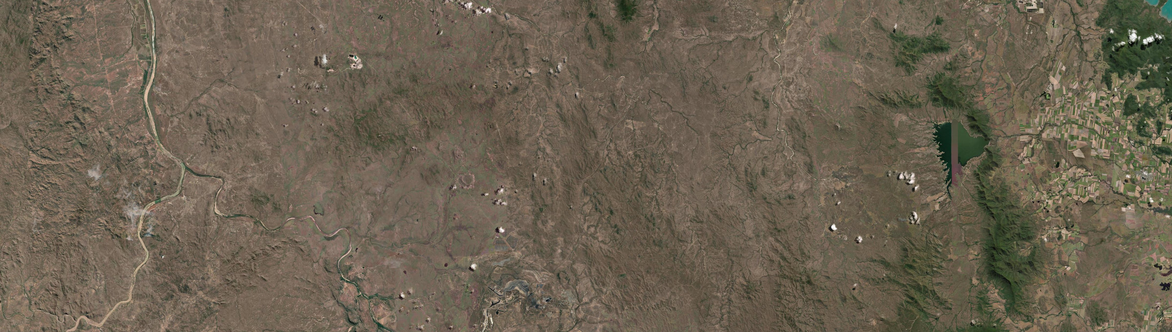 Aerial view of Bogie, QLD