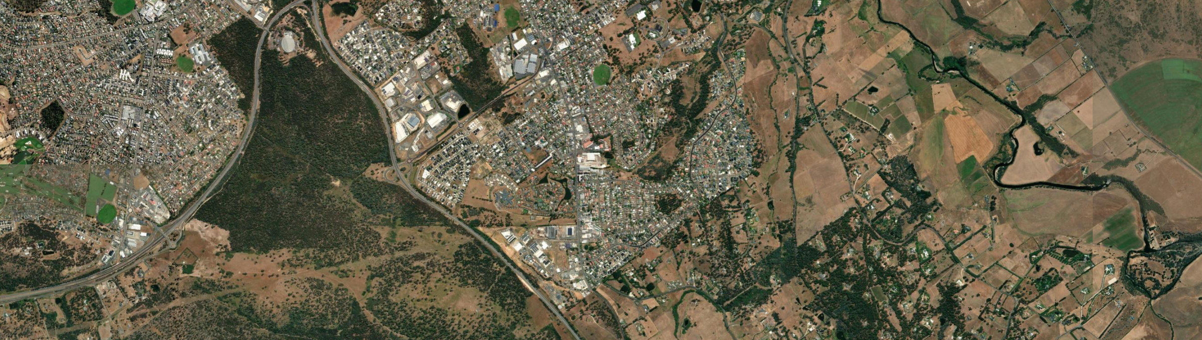 Aerial view of Youngtown, TAS