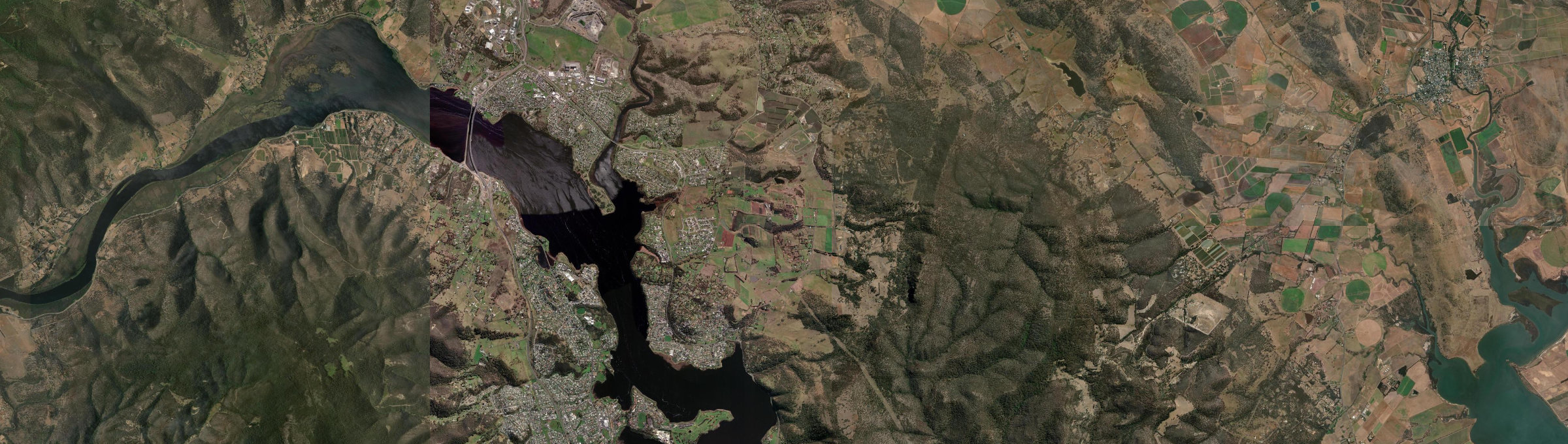 Aerial view of Old Beach, TAS