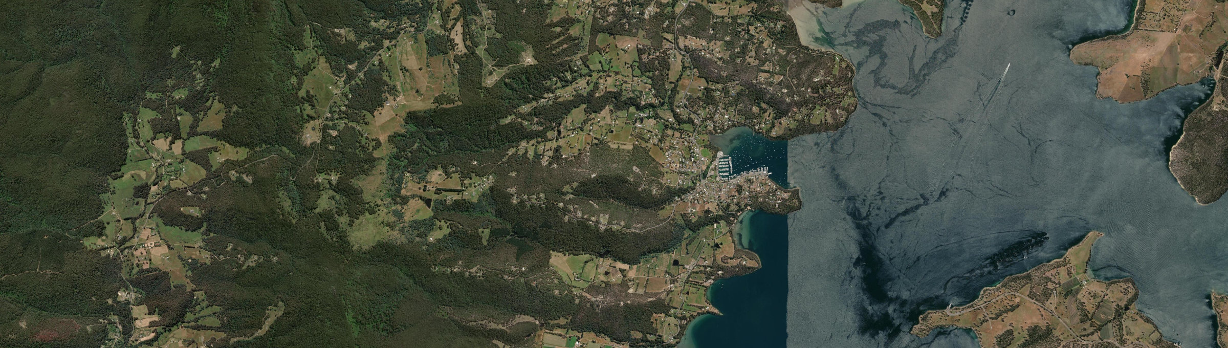 Aerial view of Kettering, TAS