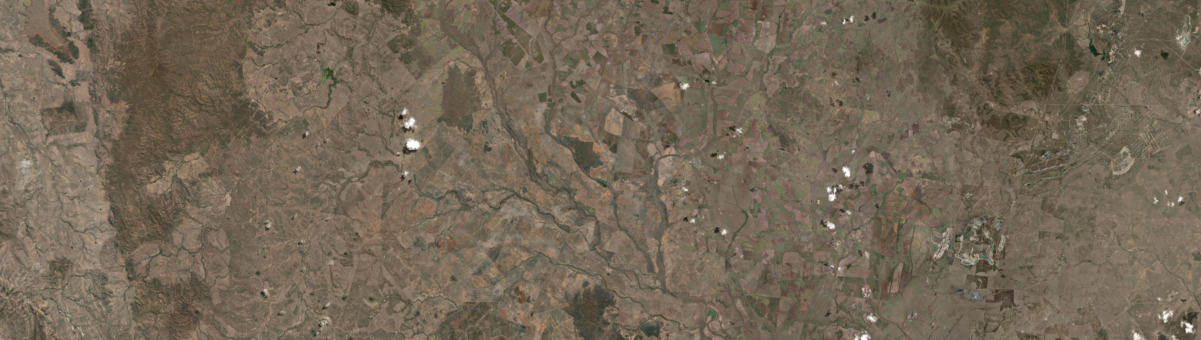 Aerial view of Hibernia, QLD