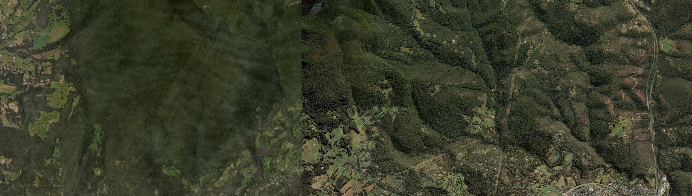 Aerial view of Neika, TAS