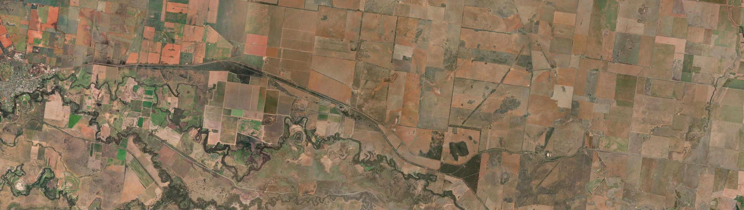 Aerial view of Derriwong, NSW