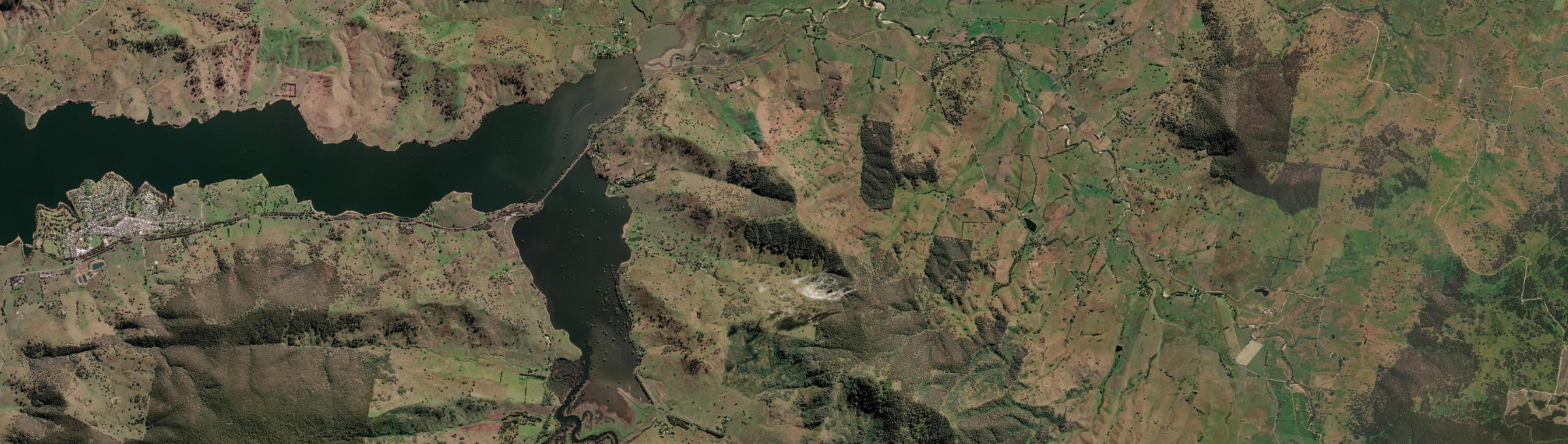 Aerial view of Tallangatta East, VIC