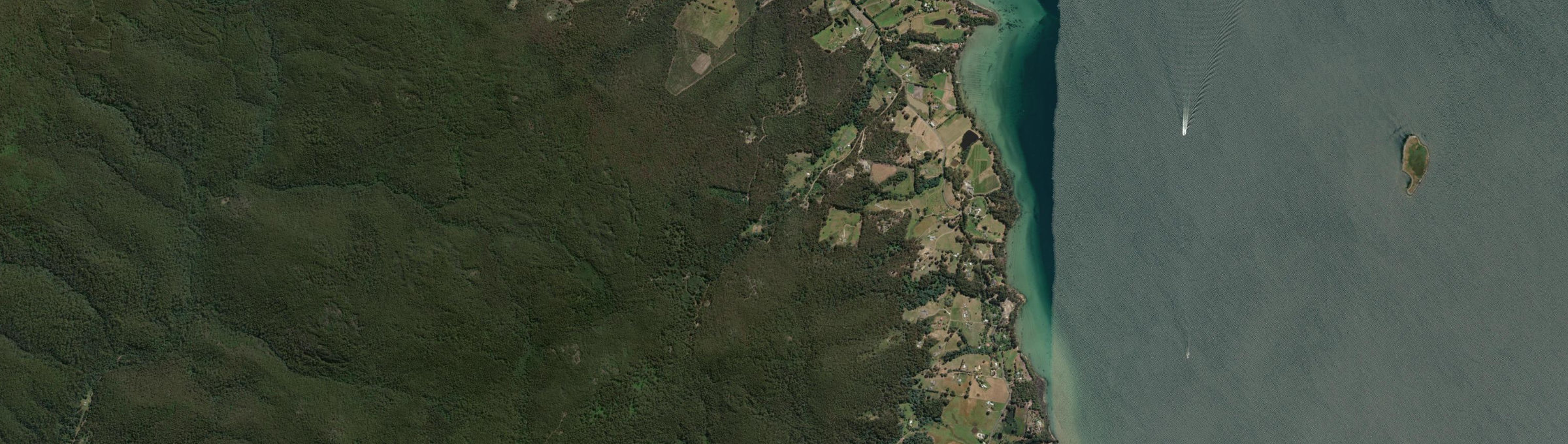 Aerial view of Flowerpot, TAS