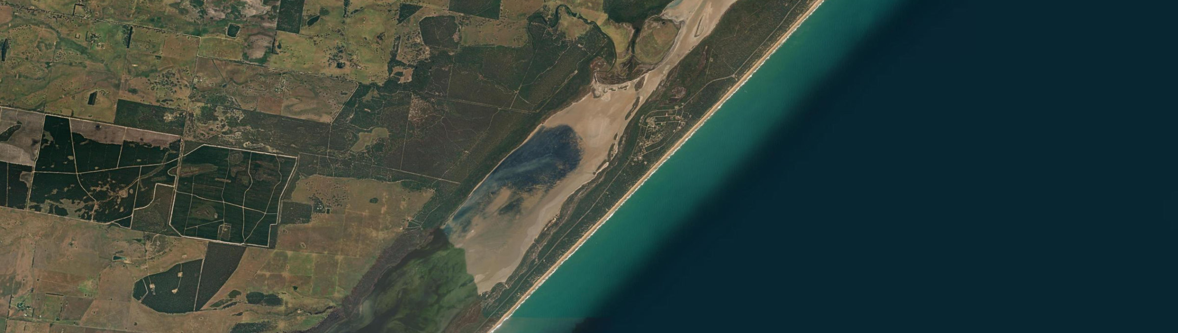 Aerial view of Glomar Beach, VIC