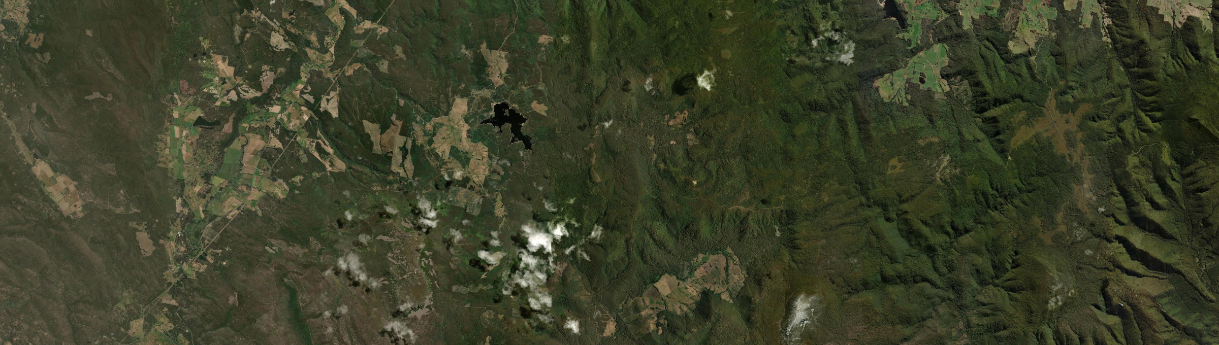 Aerial view of Tayene, TAS