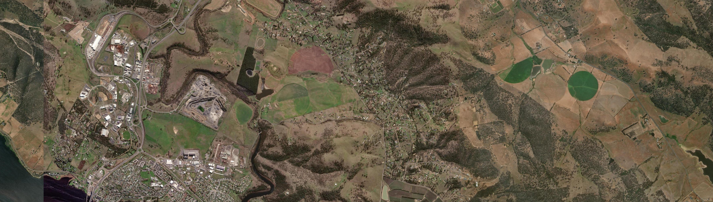Aerial view of Honeywood, TAS