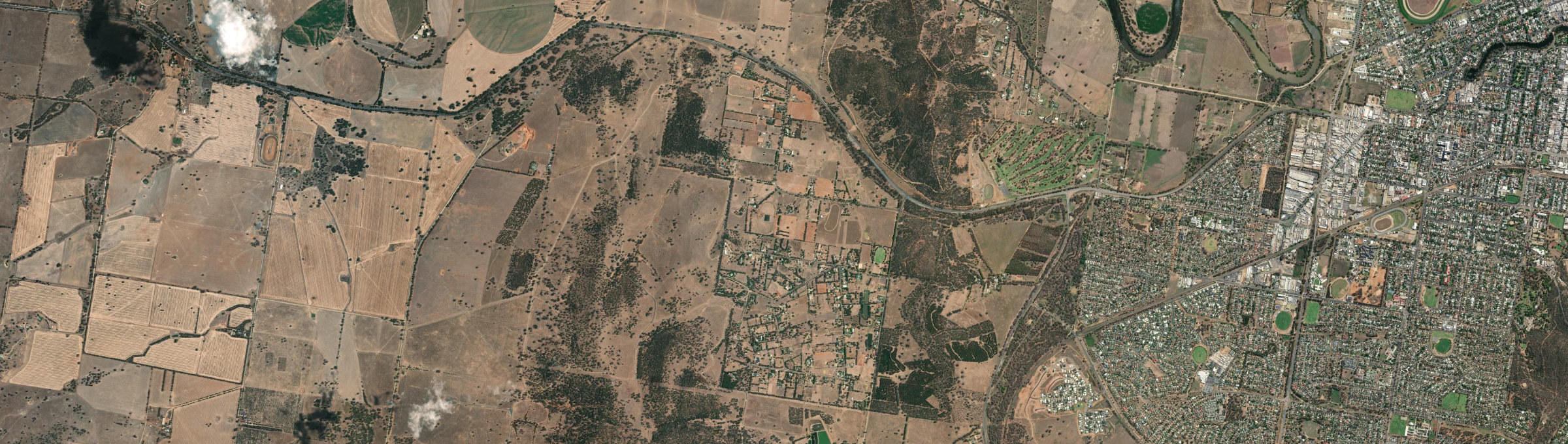 Aerial view of San Isidore, NSW