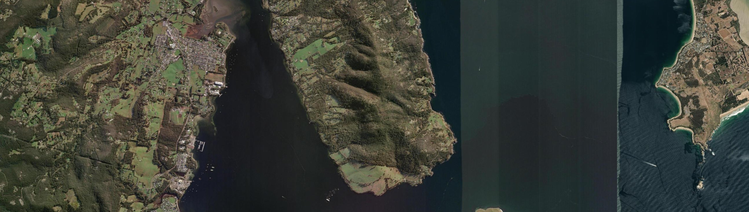 Aerial view of Tinderbox, TAS