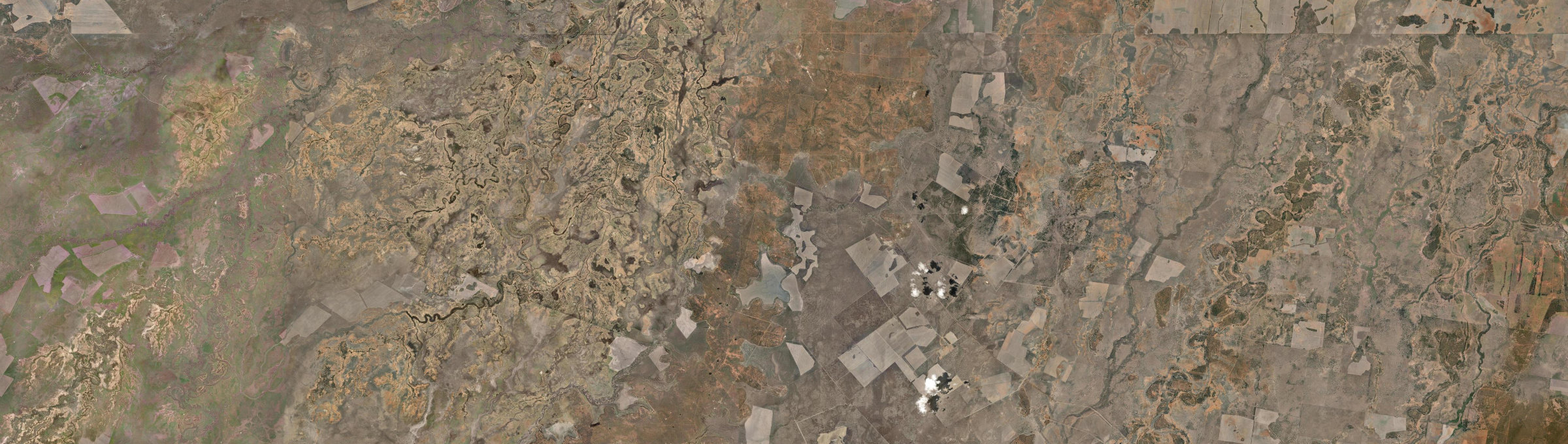 Aerial view of Angledool, NSW