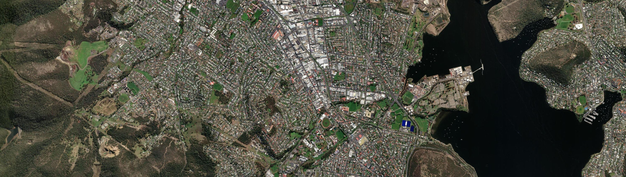 Aerial view of Moonah, TAS