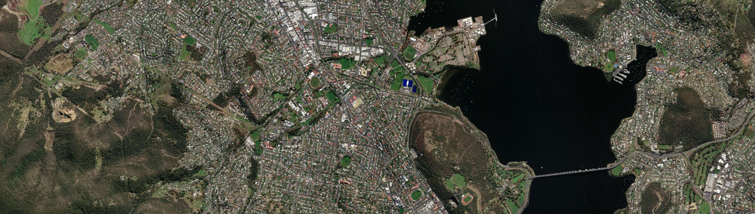 Aerial view of New Town (Tas.), TAS