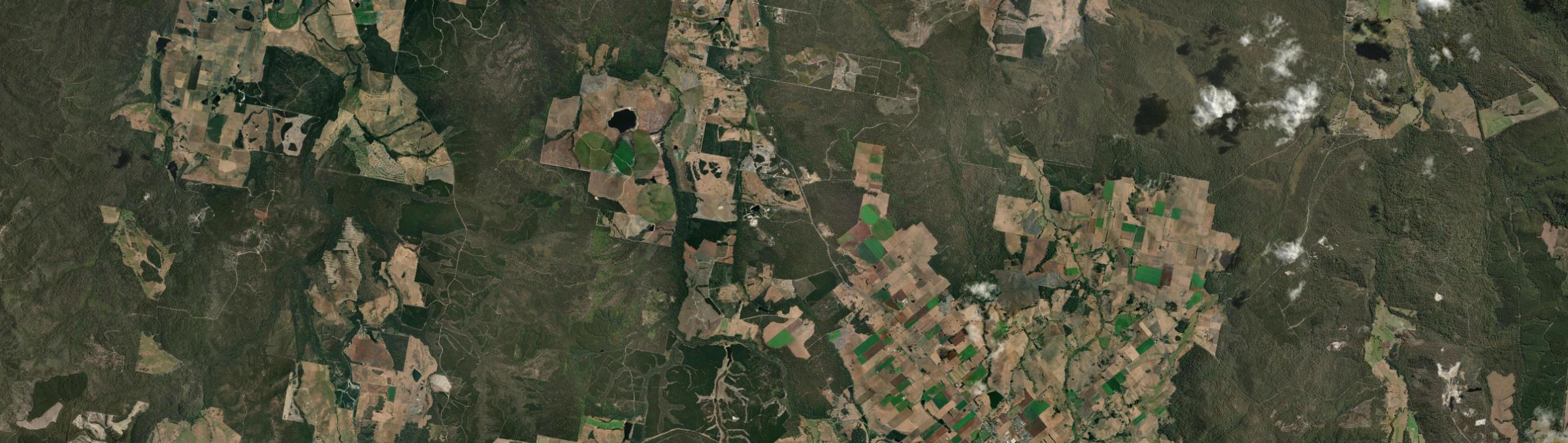 Aerial view of Jetsonville, TAS