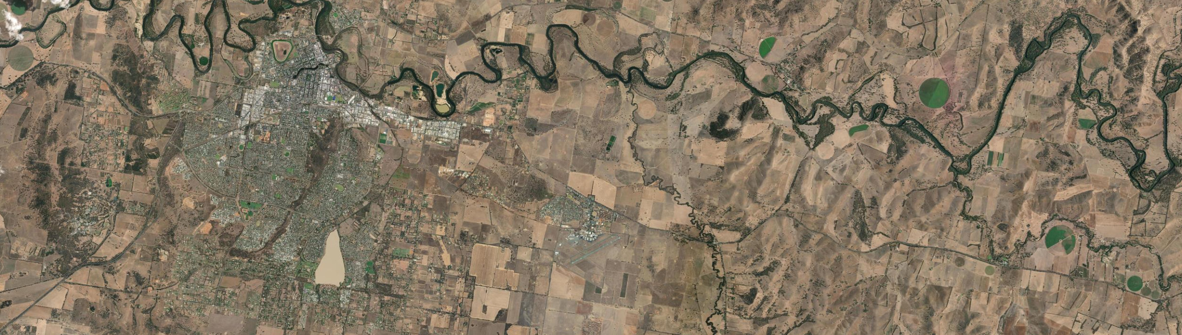 Aerial view of Forest Hill (NSW), NSW
