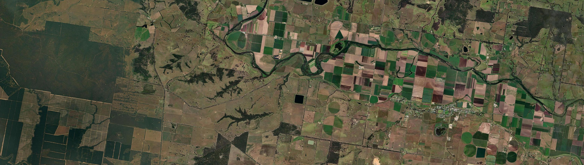 Aerial view of Walpa, VIC